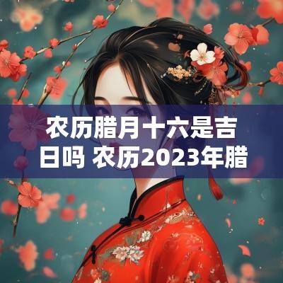 农历腊月十六是吉日吗 农历2025年腊月十六是黄道吉日吗