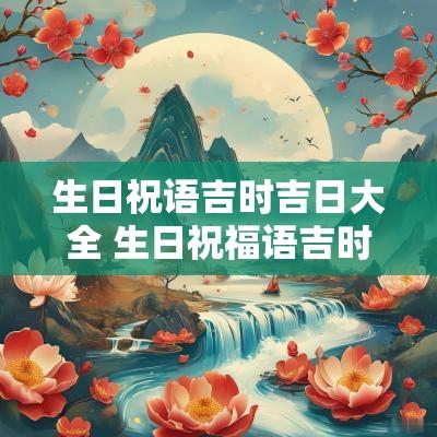 生日祝语吉时吉日大全 生日祝福语吉时吉日