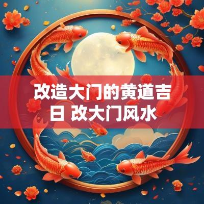 改造大门的黄道吉日 改大门风水