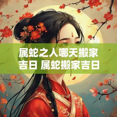 属蛇之人哪天搬家吉日 属蛇搬家吉日查询2025年