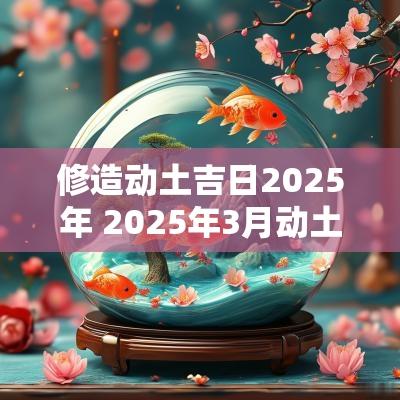 修造动土吉日2025年 2025年3月动土吉日