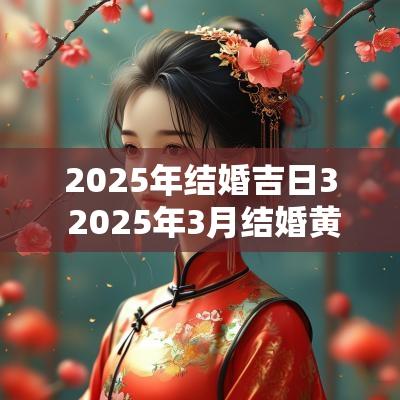 2025年结婚吉日3 2025年3月结婚黄道吉日