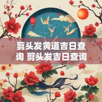 剪头发黄道吉日查询 剪头发吉日查询