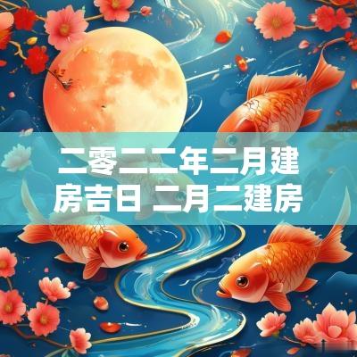 二零二二年二月建房吉日 二月二建房开工