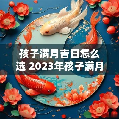 孩子满月吉日怎么选 2025年孩子满月酒吉日