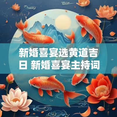 新婚喜宴选黄道吉日 新婚喜宴主持词