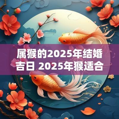 属猴的2025年结婚吉日 2025年猴适合结婚吗