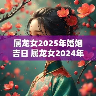 属龙女2025年婚姻吉日 属龙女2025年结婚吉日有哪些