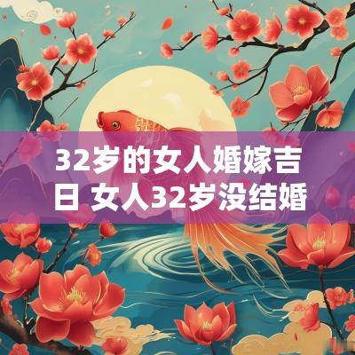 32岁的女人婚嫁吉日 女人32岁没结婚基本上完了