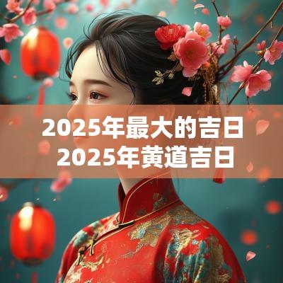 2025年最大的吉日 2025年黄道吉日