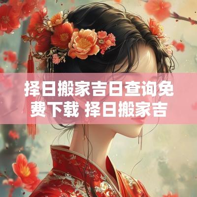 择日搬家吉日查询免费下载 择日搬家吉日查询