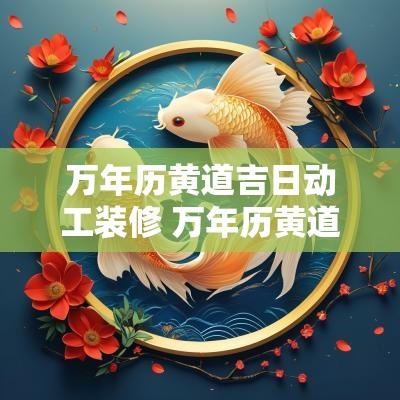 万年历黄道吉日动工装修 万年历黄道吉日完整版