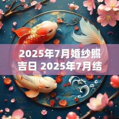 2025年7月婚纱照吉日 2025年7月结婚黄道吉日查询