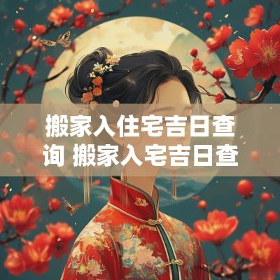 搬家入住宅吉日查询 搬家入宅吉日查询