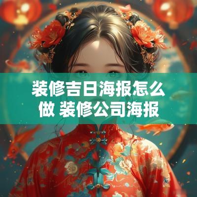 装修吉日海报怎么做 装修公司海报