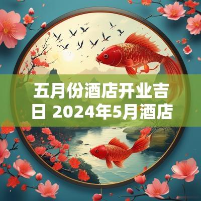 五月份酒店开业吉日 2025年5月酒店开业大吉日子