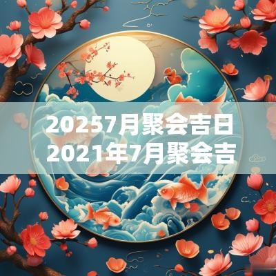 20257月聚会吉日 2025年7月聚会吉日