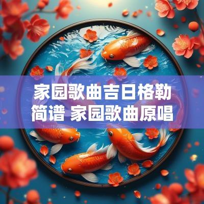 家园歌曲吉日格勒简谱 家园歌曲原唱歌曲