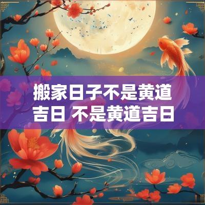 搬家日子不是黄道吉日 不是黄道吉日搬家了怎么办