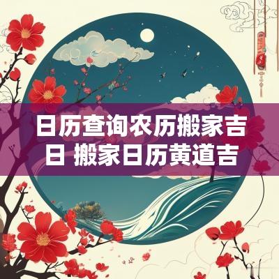 日历查询农历搬家吉日 搬家日历黄道吉日查询
