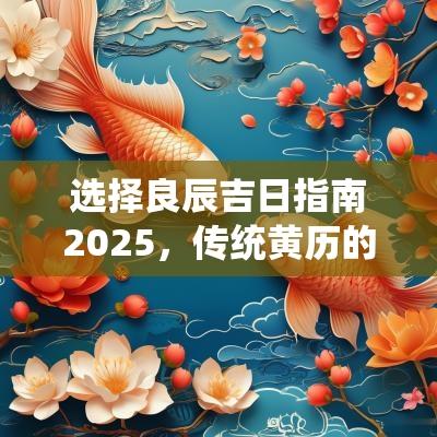 选择良辰吉日指南2025，传统黄历的运用