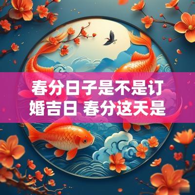 春分日子是不是订婚吉日 春分这天是吉日吗
