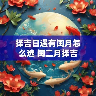 择吉日遇有闰月怎么选 闰二月择吉