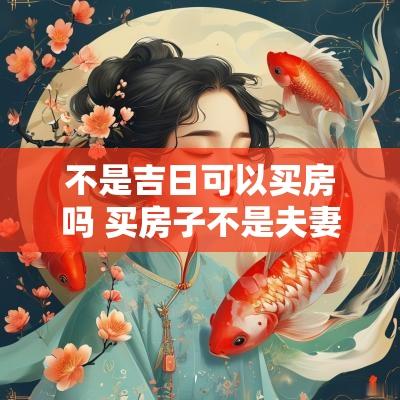 不是吉日可以买房吗 买房子不是夫妻可以共同买房吗