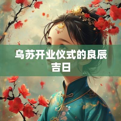 乌苏开业仪式的良辰吉日