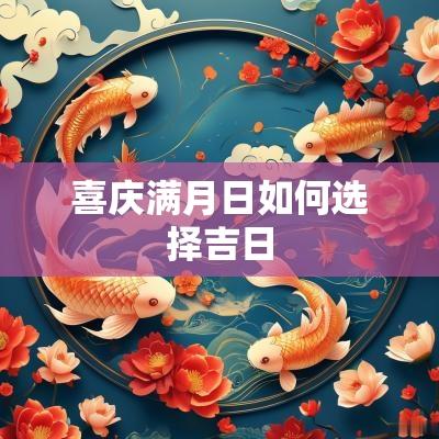 喜庆满月日如何选择吉日