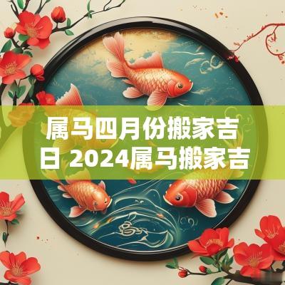 属马四月份搬家吉日 2025属马搬家吉日一览表