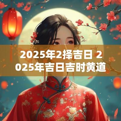 2025年2择吉日 2025年吉日吉时黄道吉日