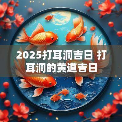 2025打耳洞吉日 打耳洞的黄道吉日