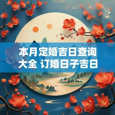 本月定婚吉日查询大全 订婚日子吉日查询2025