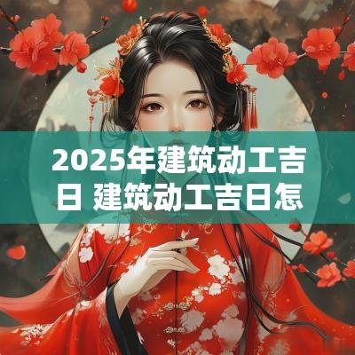 2025年建筑动工吉日 建筑动工吉日怎么查确定日期
