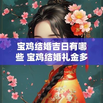 宝鸡结婚吉日有哪些 宝鸡结婚礼金多少合适