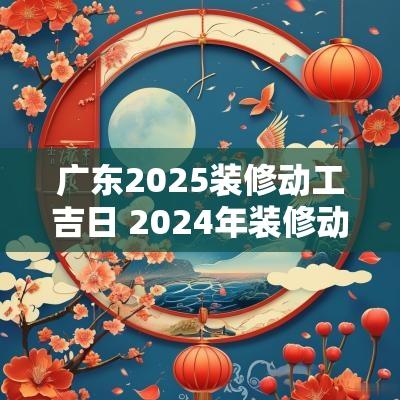 广东2025装修动工吉日 2025年装修动工全年最好的吉日