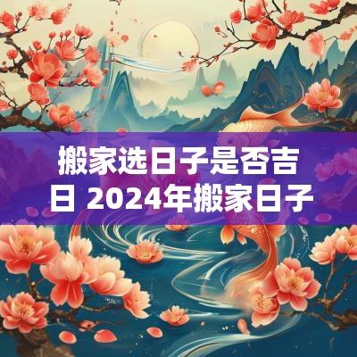 搬家选日子是否吉日 2025年搬家日子怎么选黄道吉日