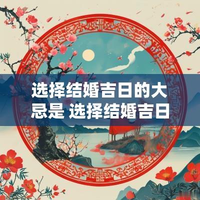 选择结婚吉日的大忌是 选择结婚吉日的大忌是什么意思