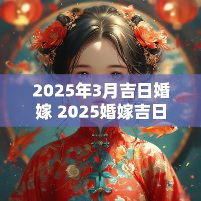 2025年3月吉日婚嫁 2025婚嫁吉日