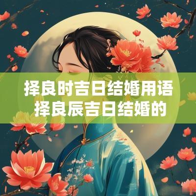 择良时吉日结婚用语 择良辰吉日结婚的下一句