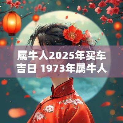 属牛人2025年买车吉日 1973年属牛人2025