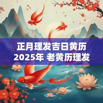 正月理发吉日黄历2025年 老黄历理发吉日