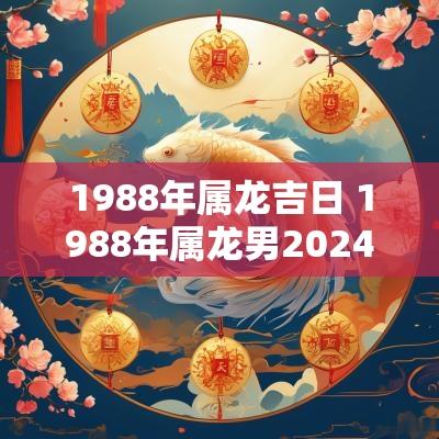 1988年属龙吉日 1988年属龙男2025年每月运势