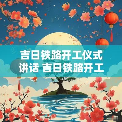 吉日铁路开工仪式讲话 吉日铁路开工仪式讲话内容