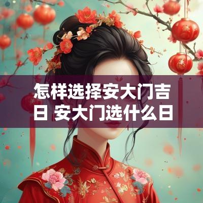 怎样选择安大门吉日 安大门选什么日子最好