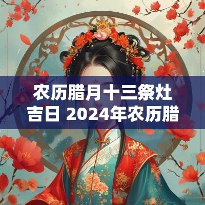 农历腊月十三祭灶吉日 2025年农历腊月十三是黄道吉日吗