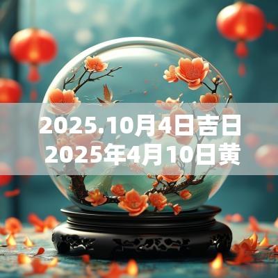 2025.10月4日吉日 2025年4月10日黄历