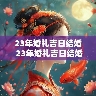 23年婚礼吉日结婚 23年婚礼吉日结婚好不好