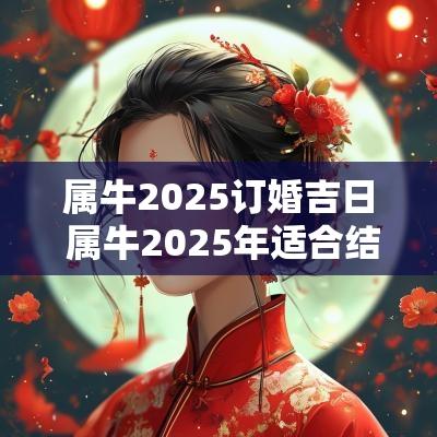 属牛2025订婚吉日 属牛2025年适合结婚吗